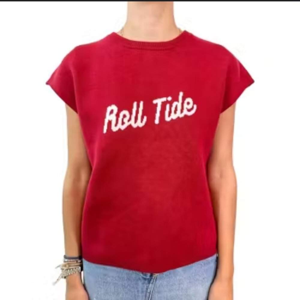 Never A Wallflower Game Day Roll Tide Sweater